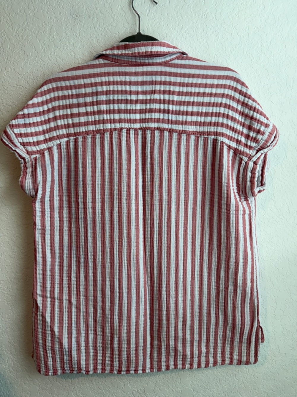 Lola River Striped Cotton Gauze Button Shirt - Picture 3 of 4